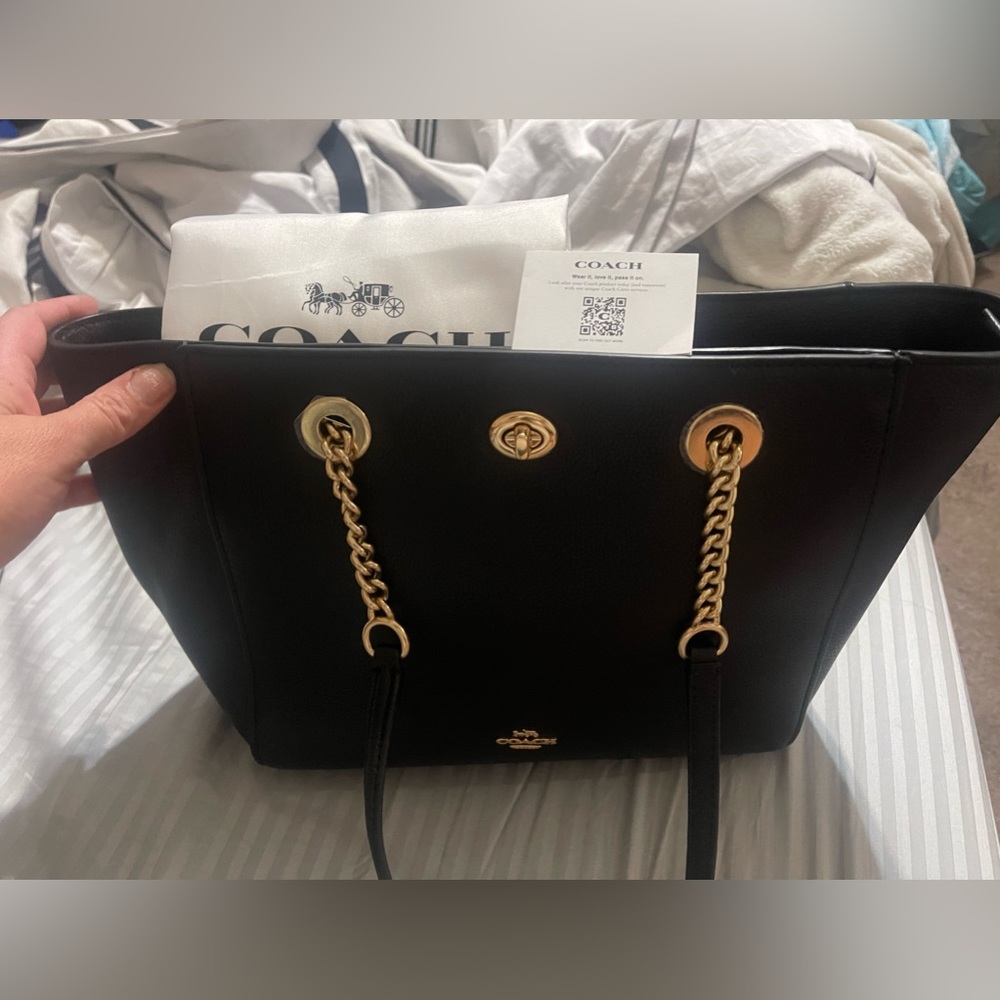 Brand new with tags black coach purse
